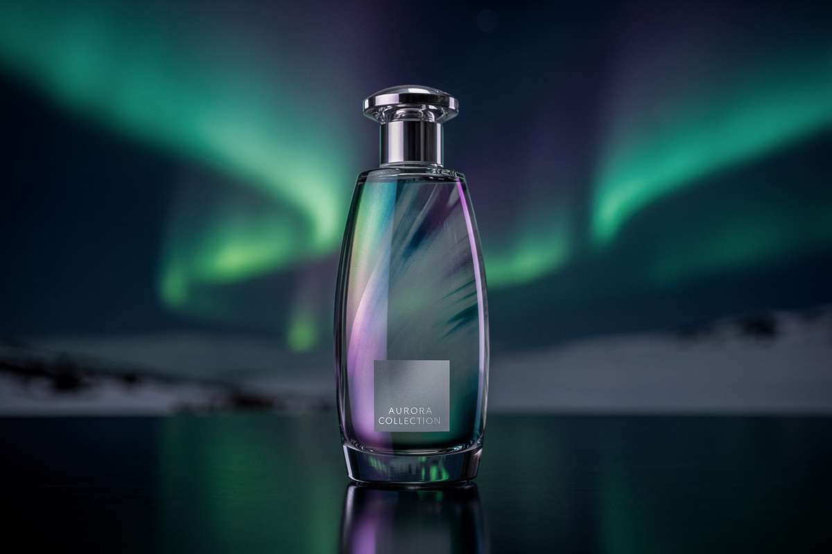 Botella de Aurora Boreal colección exclusiva