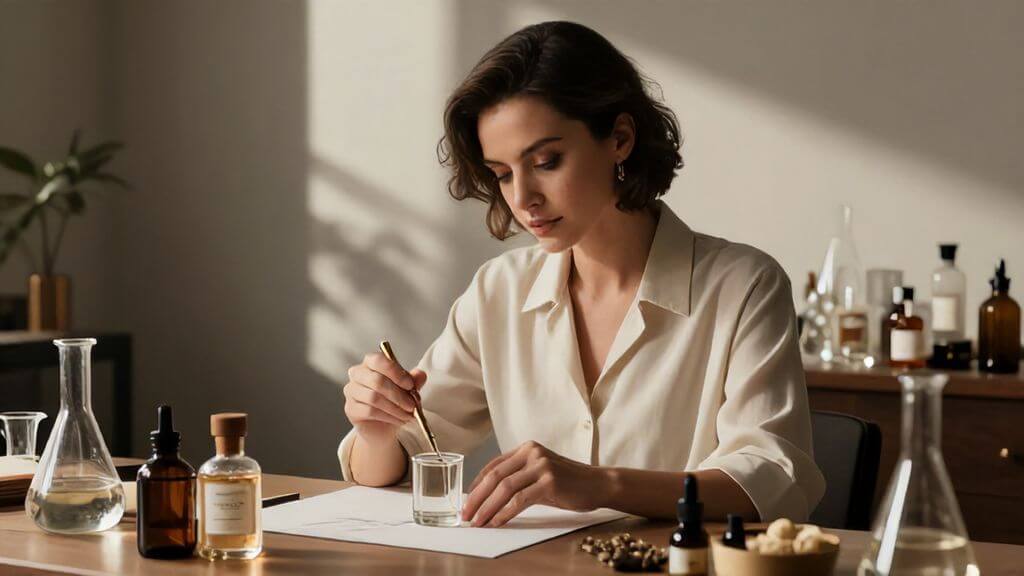 Fundadora de Noble Essence, creadora de perfumes, retrato artístico